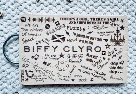 Biffy Clyro Inspired Lyric Chopping Board